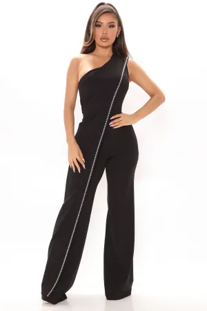 A Little Dramatic Jumpsuit - Black