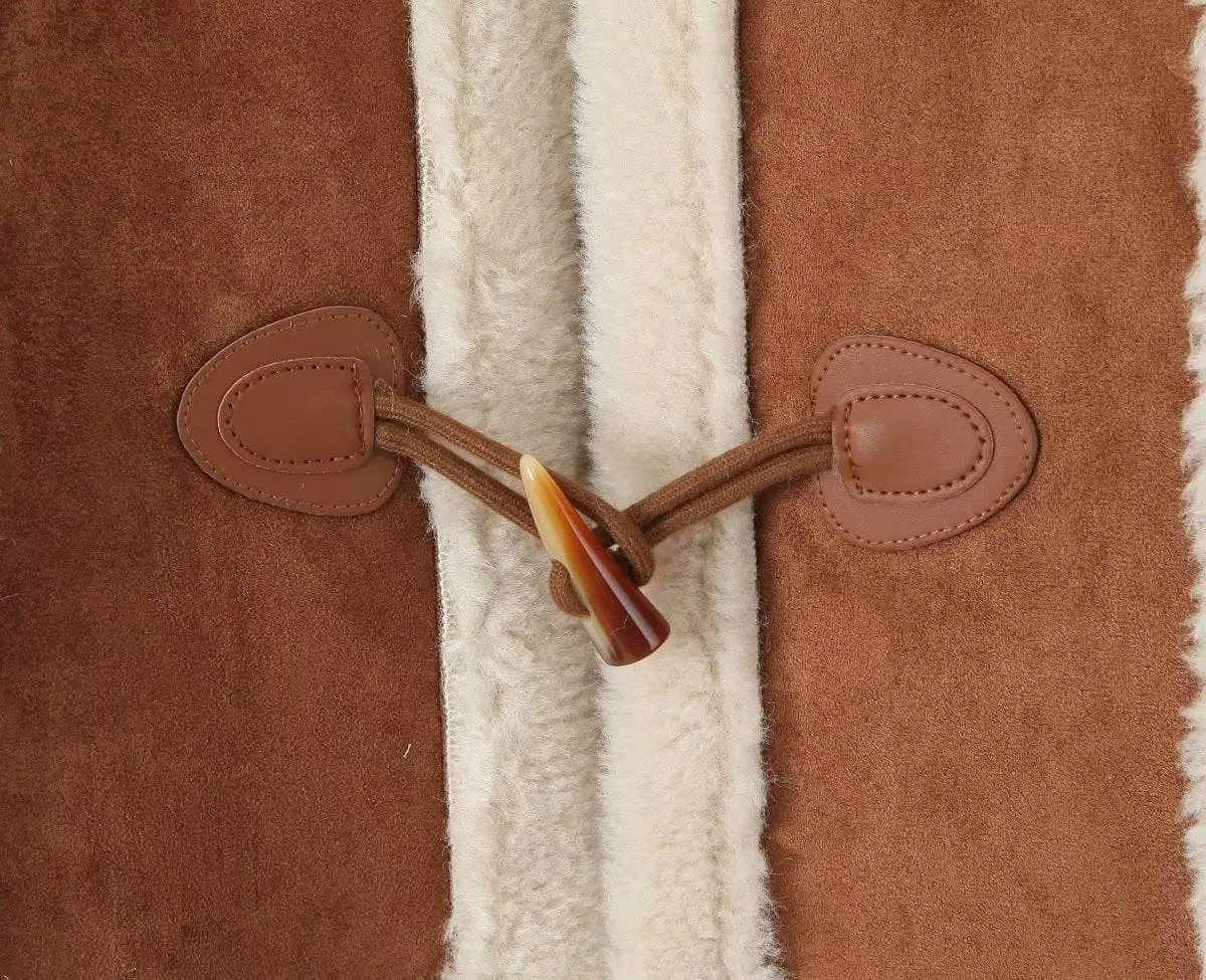 Adele Shearling Coat In Camel