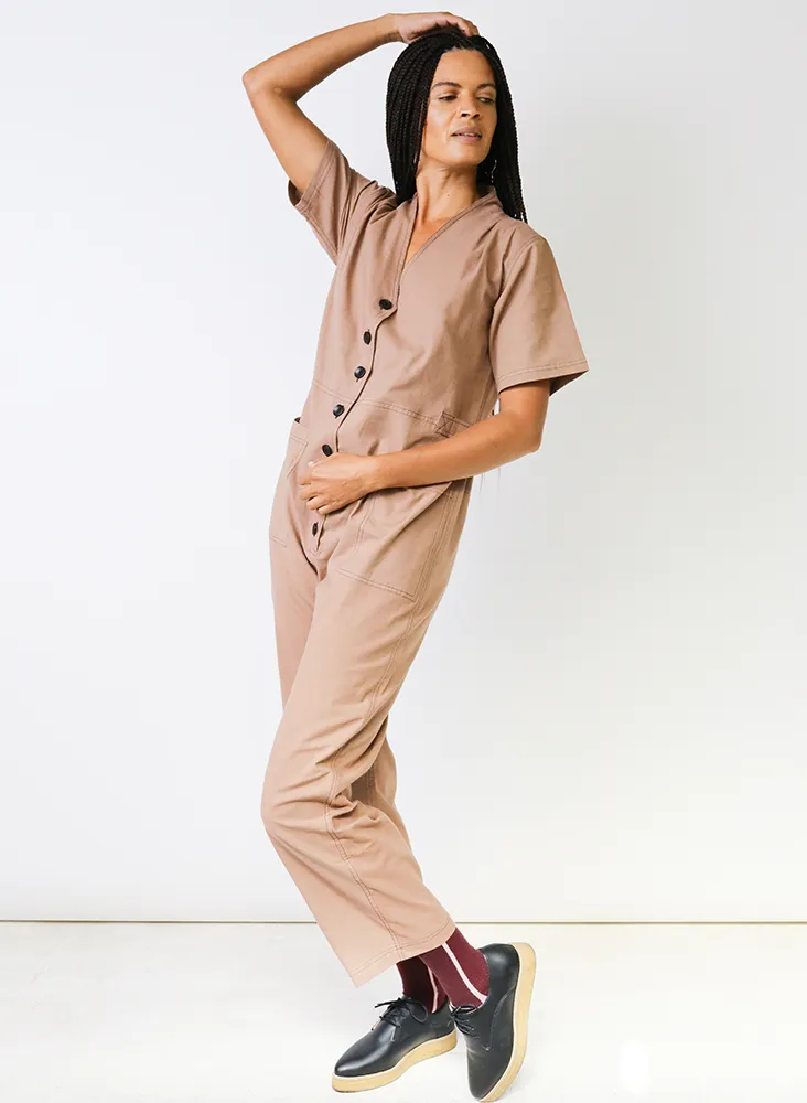 Amelia Romper, taupe