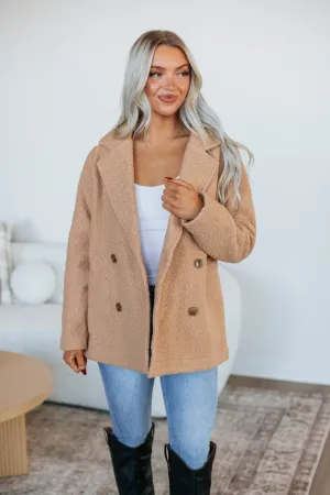 Ania Teddy Coat - Tan