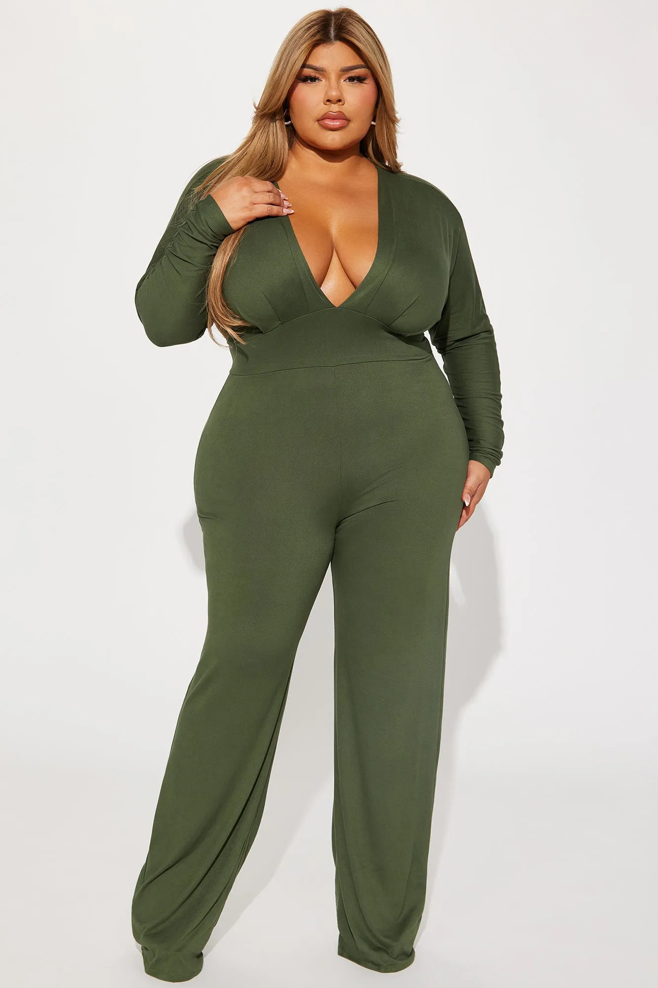 Bail Me Out Jumpsuit  - Olive