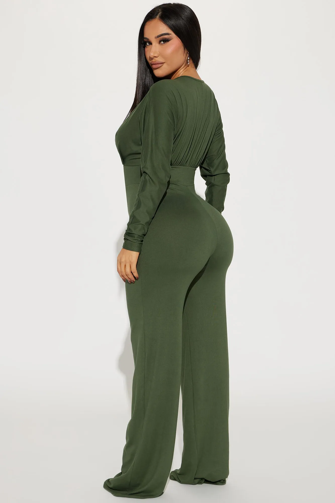 Bail Me Out Jumpsuit  - Olive