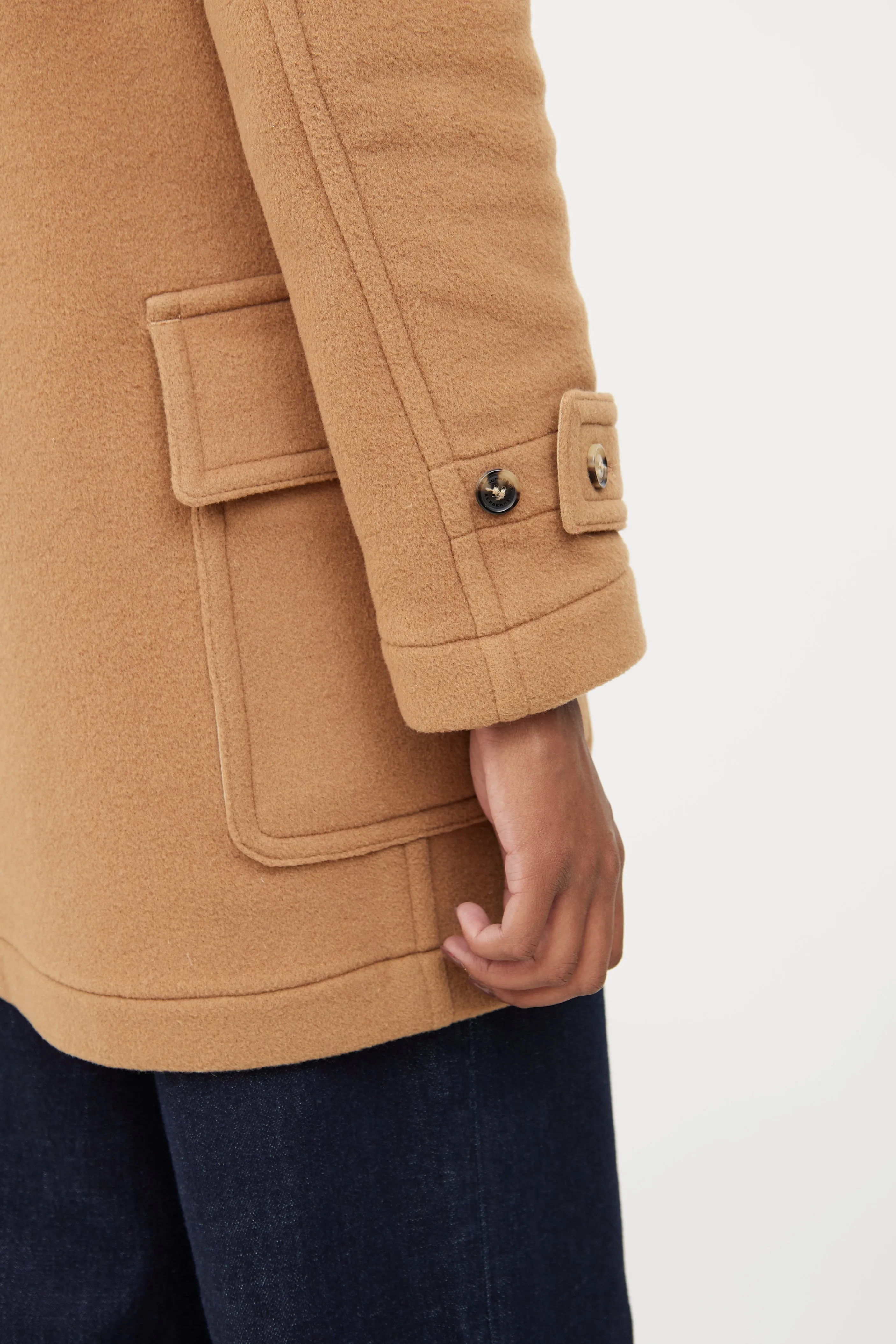 Beige Wool Duffle Coat