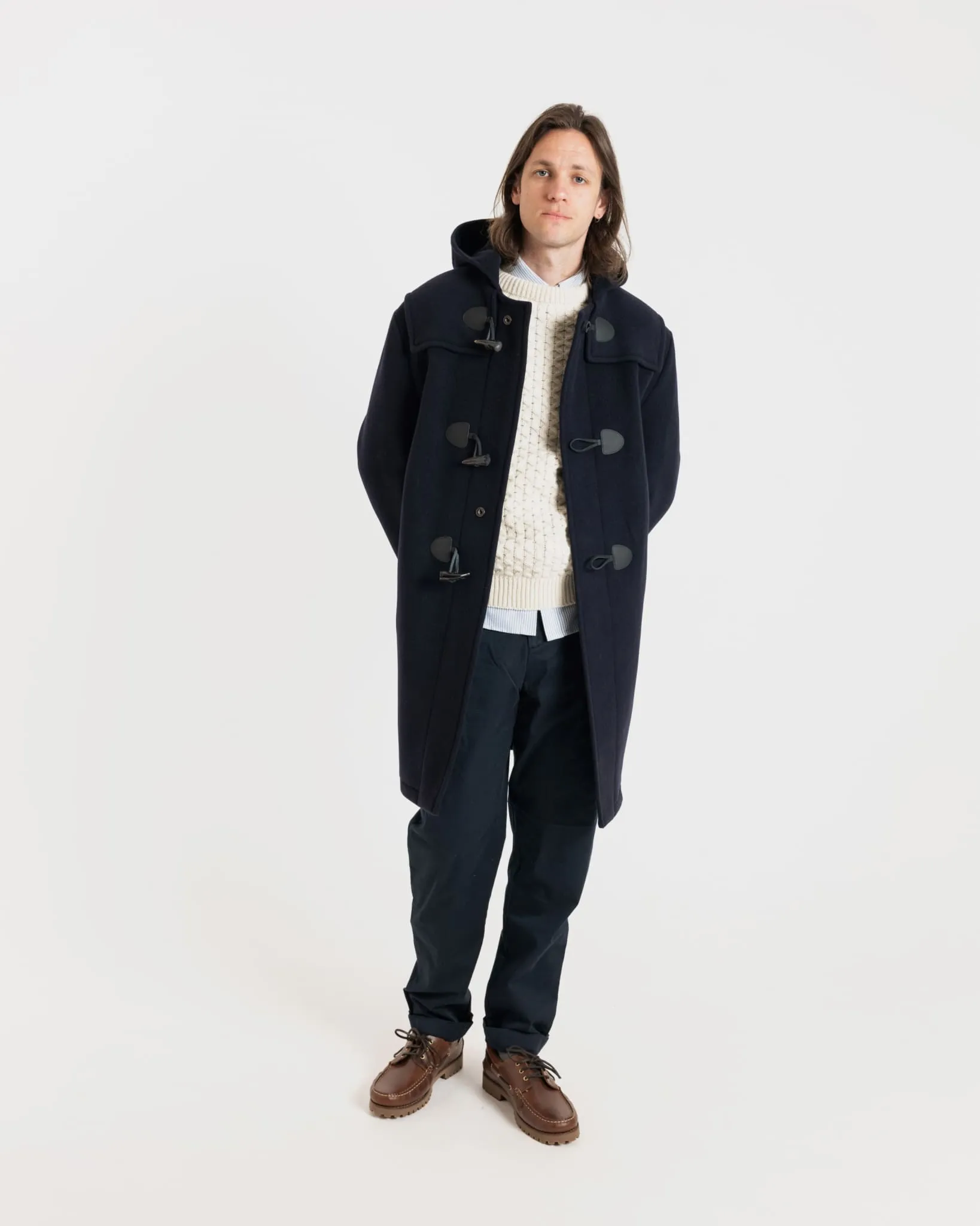 Cashmere Drake Duffle Coat Midnight