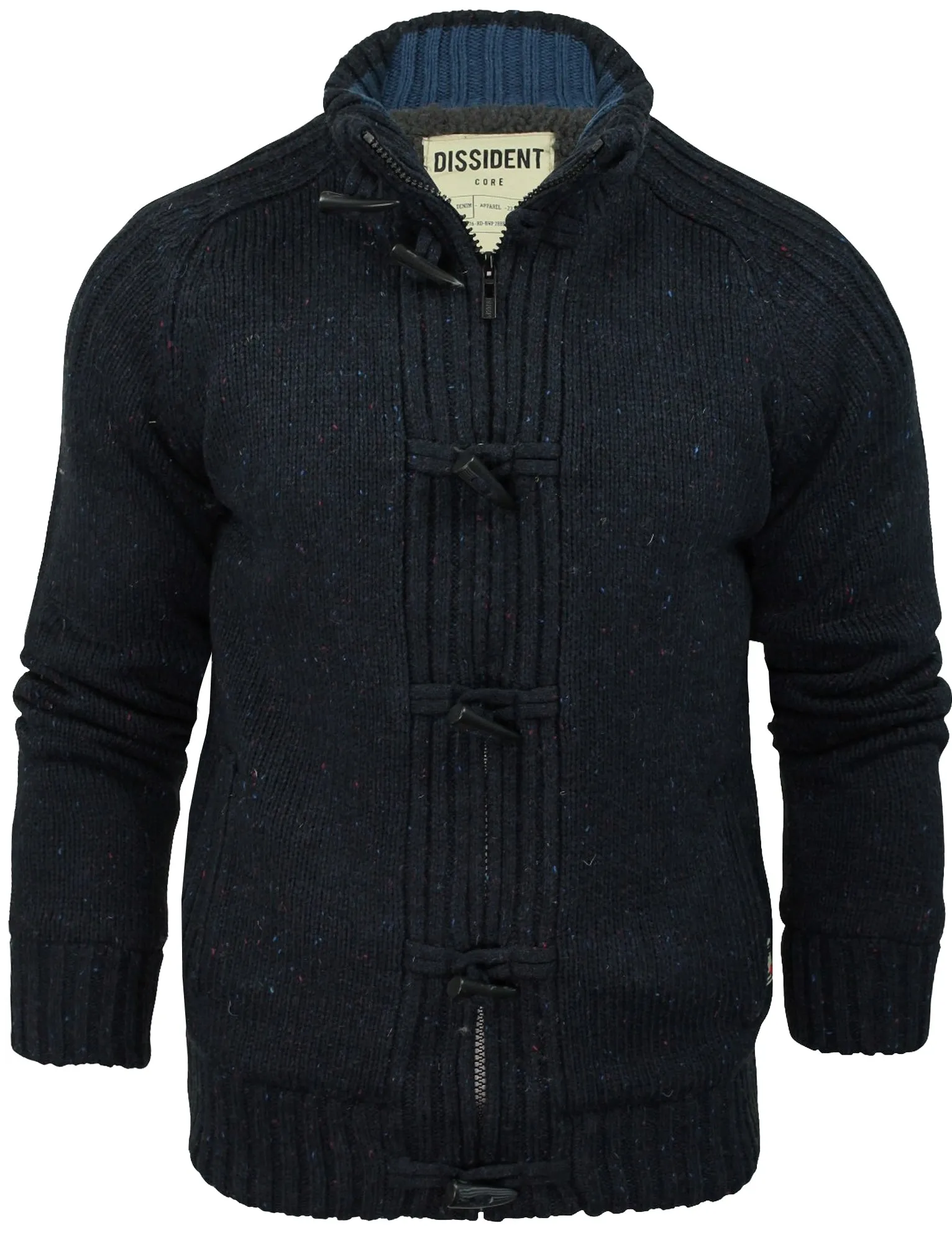 Dissident Sherpa-lined Chunky Knit Hawthorn blue Cardigan