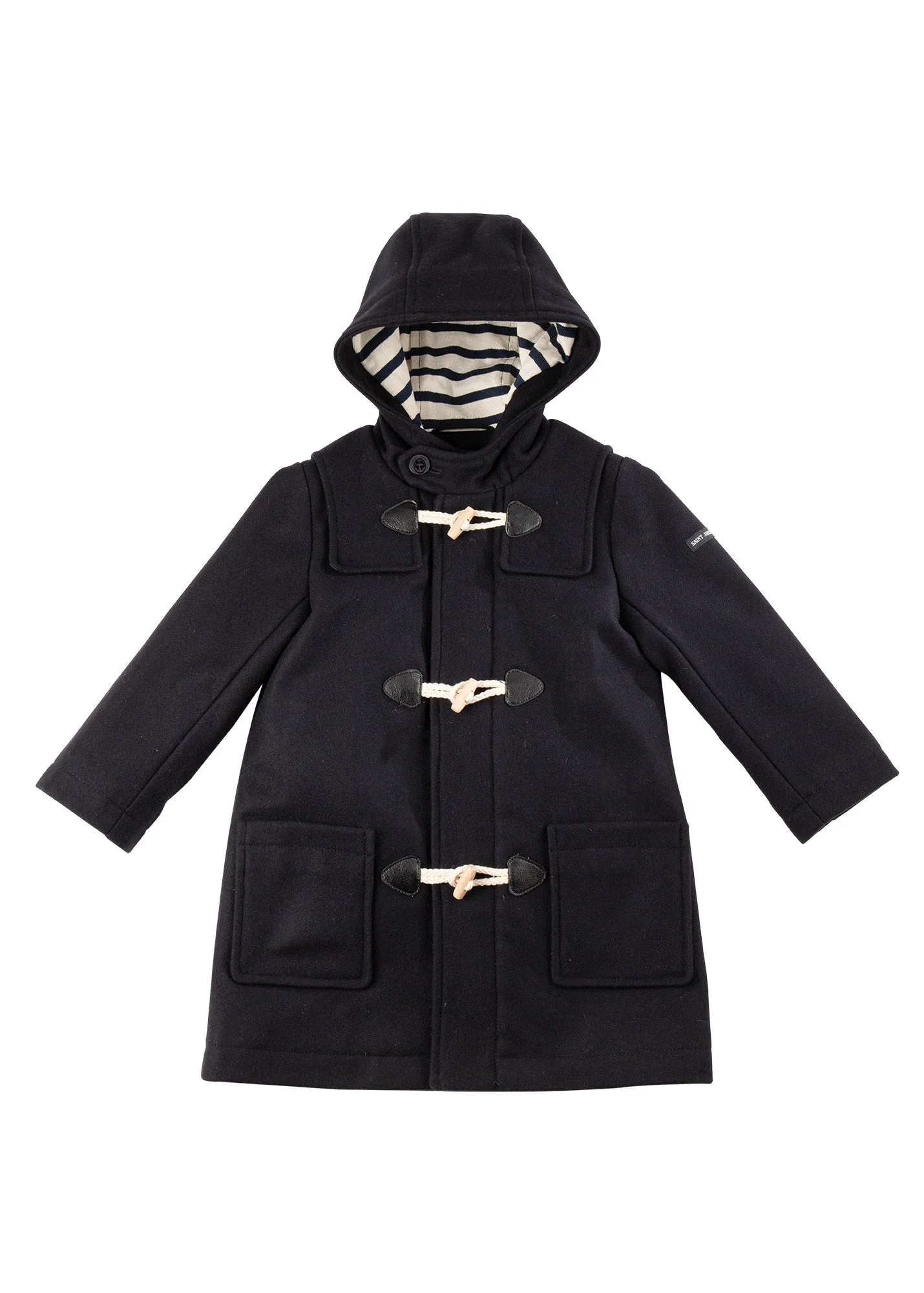 Duffle-coat enfant St Malo - en drap de laine (NAVY)