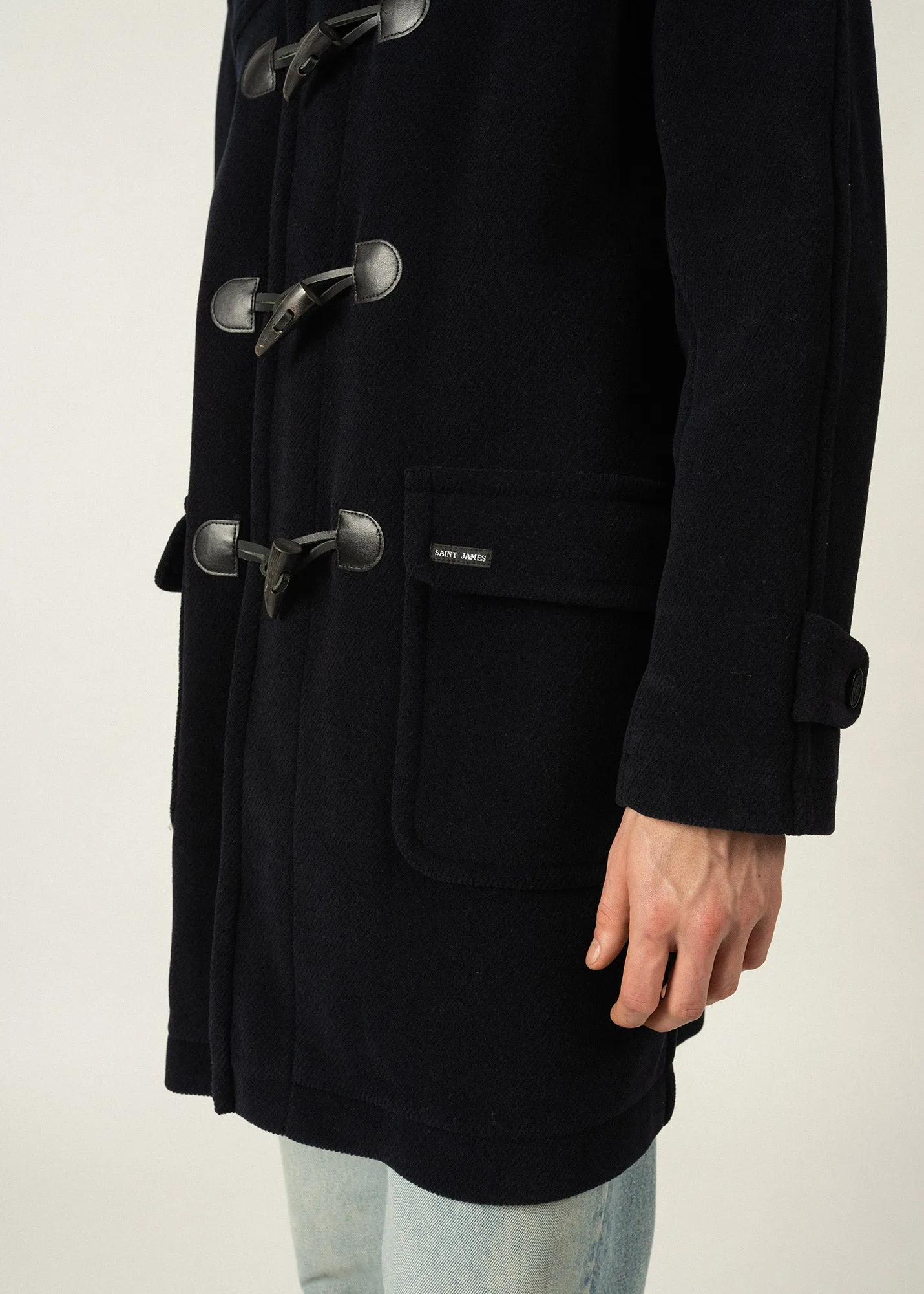 Duffle-coat Saturne - en drap de laine (NAVY)