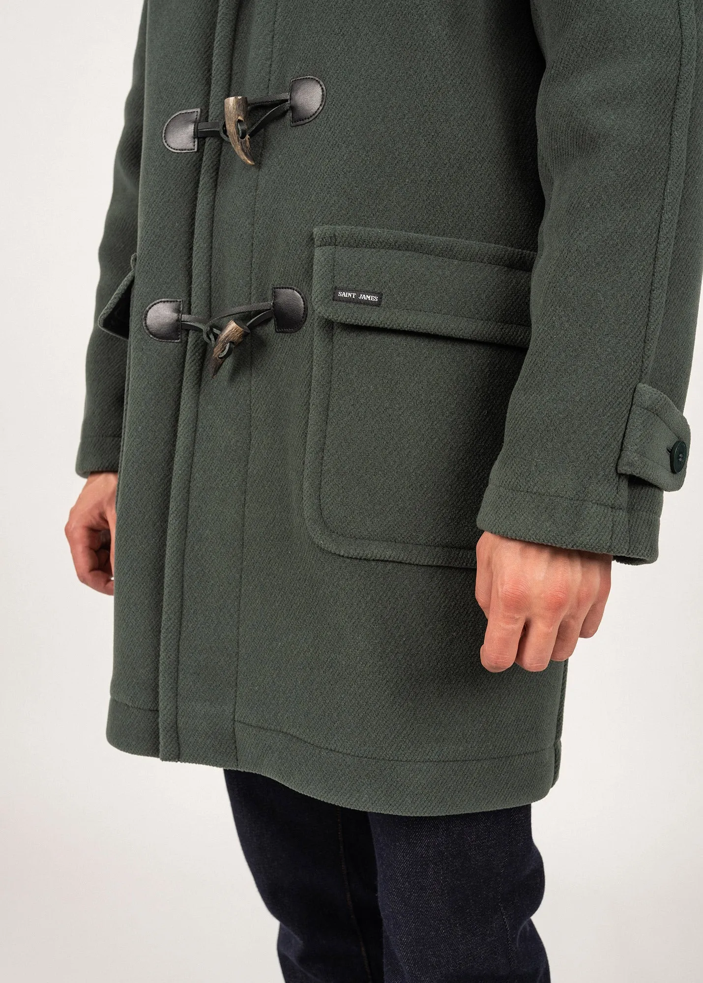 Duffle-coat Saturne - en drap de laine (VEGETAL)