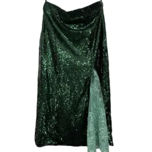 Emerald sequin skirt