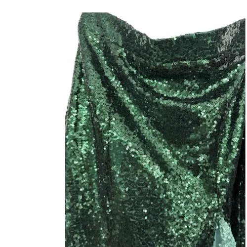 Emerald sequin skirt