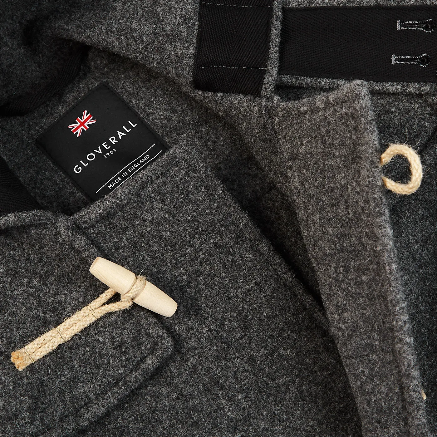 Grey Melange Wool Monty Duffle Coat