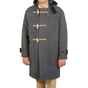 Grey Melange Wool Monty Duffle Coat