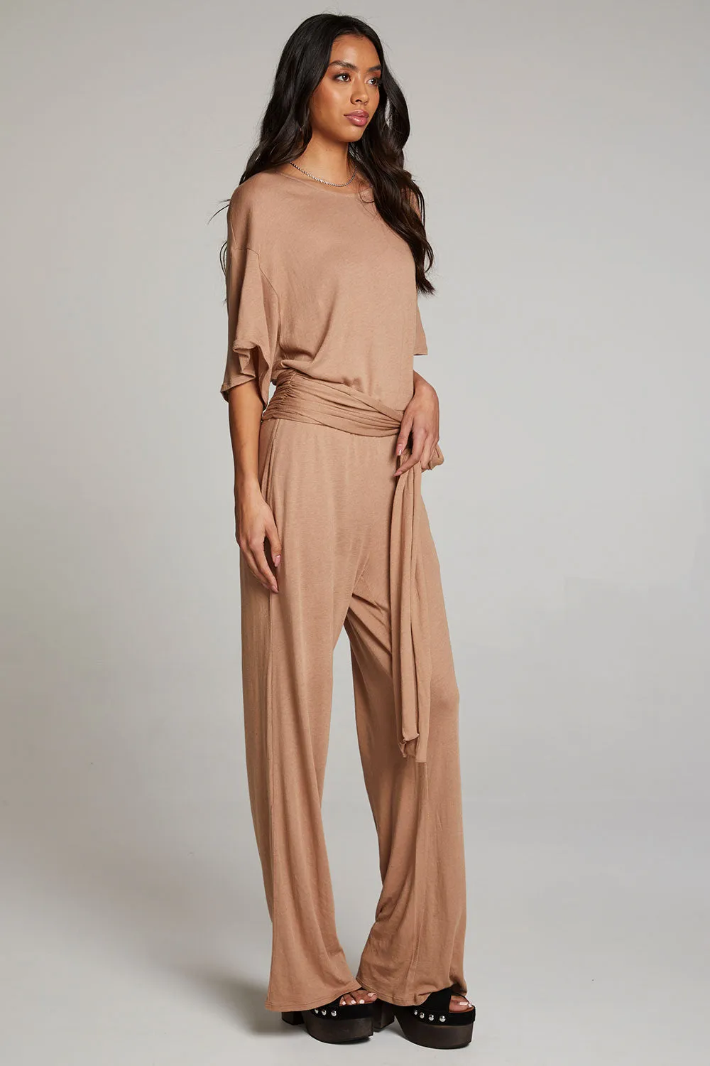 Heather Warm Taupe Jumpsuit