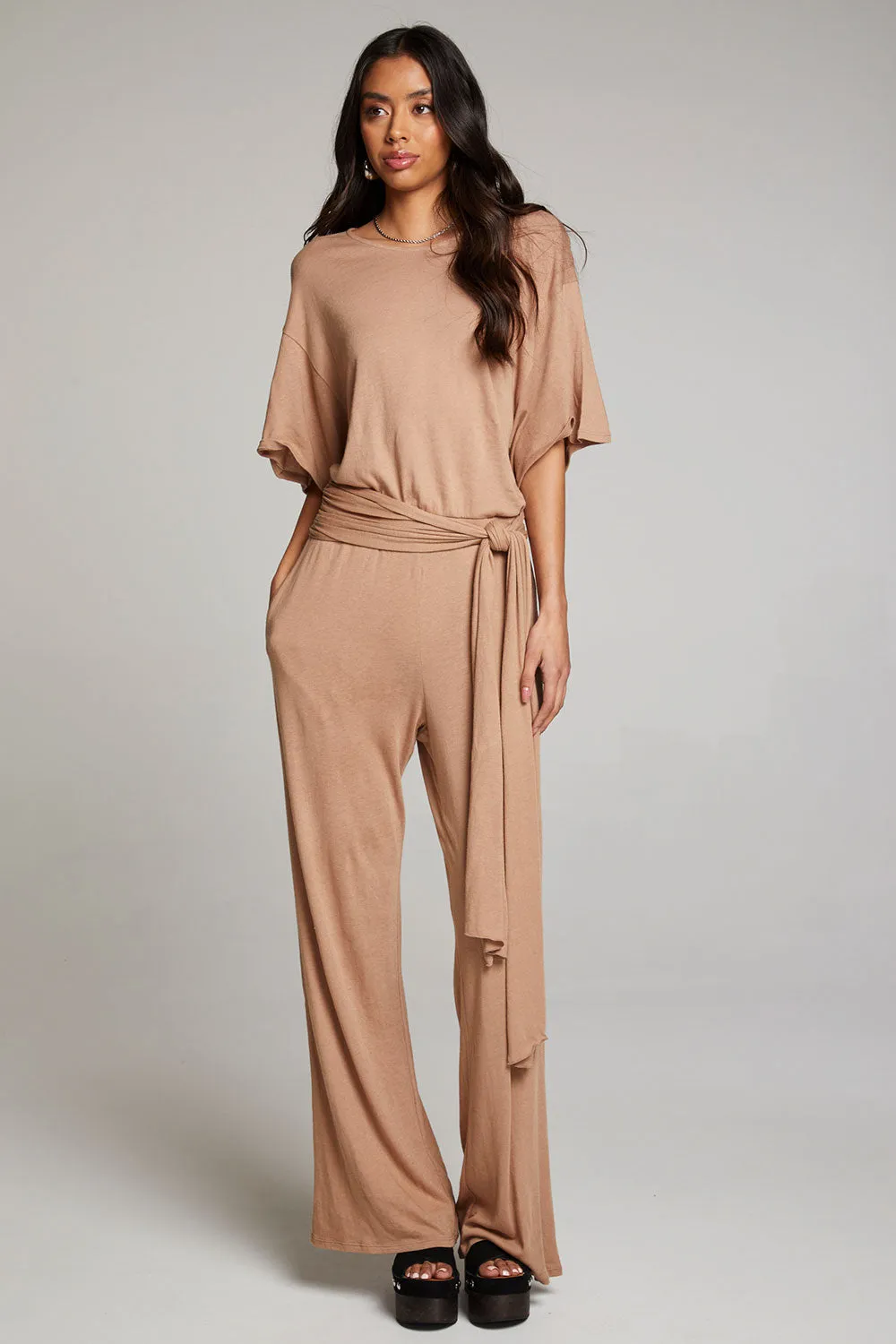 Heather Warm Taupe Jumpsuit