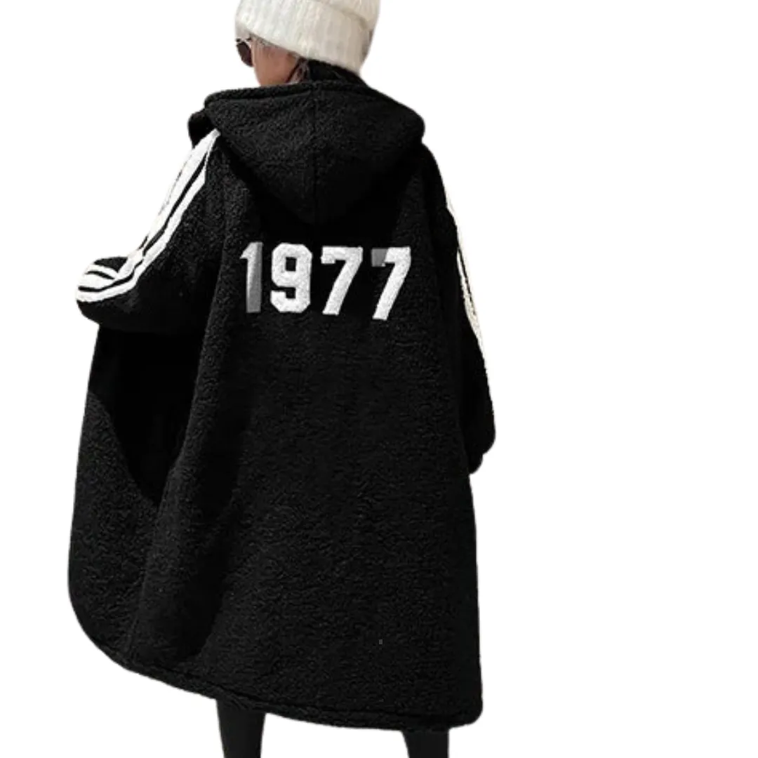 Hooded Number Teddy Coat