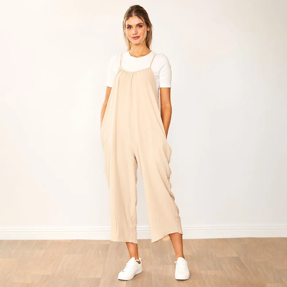 Lennie Jumpsuit (Taupe)