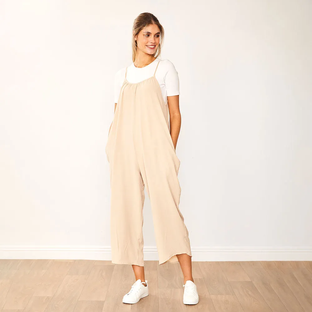 Lennie Jumpsuit (Taupe)