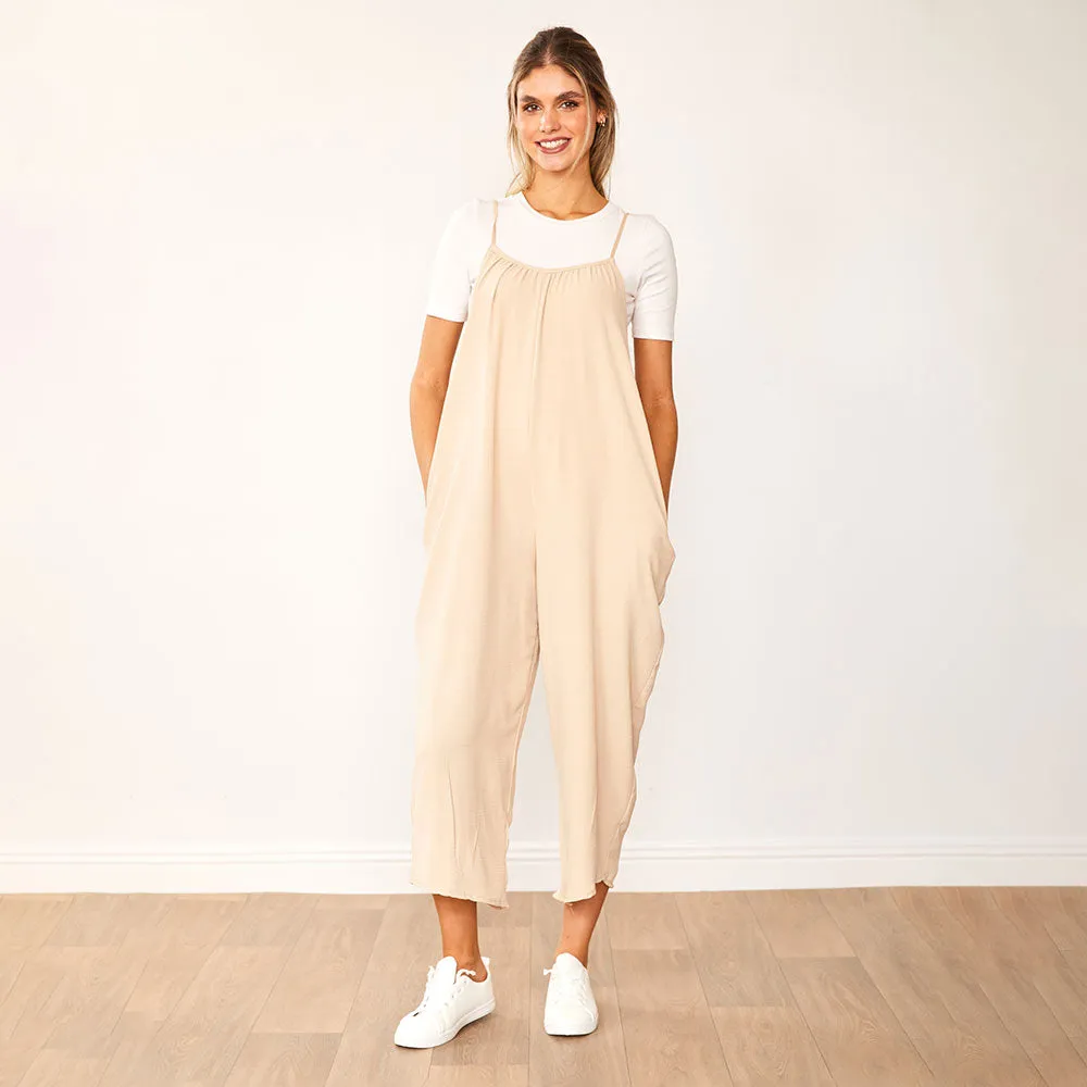 Lennie Jumpsuit (Taupe)