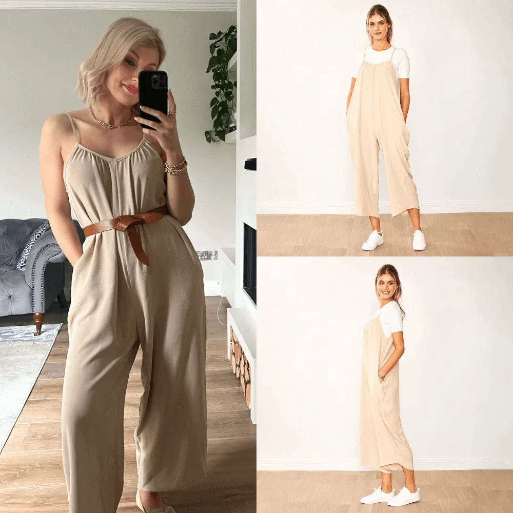 Lennie Jumpsuit (Taupe)