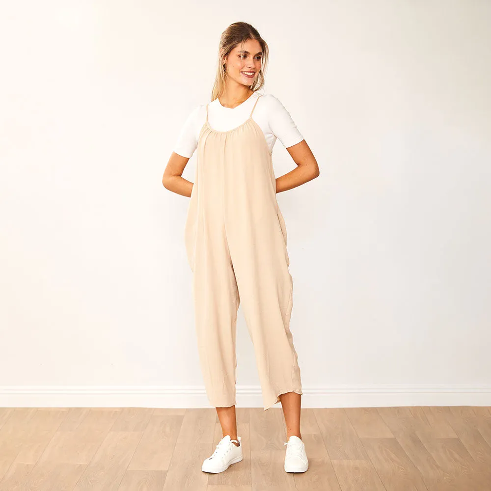 Lennie Jumpsuit (Taupe)