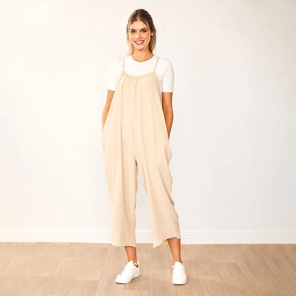 Lennie Jumpsuit (Taupe)