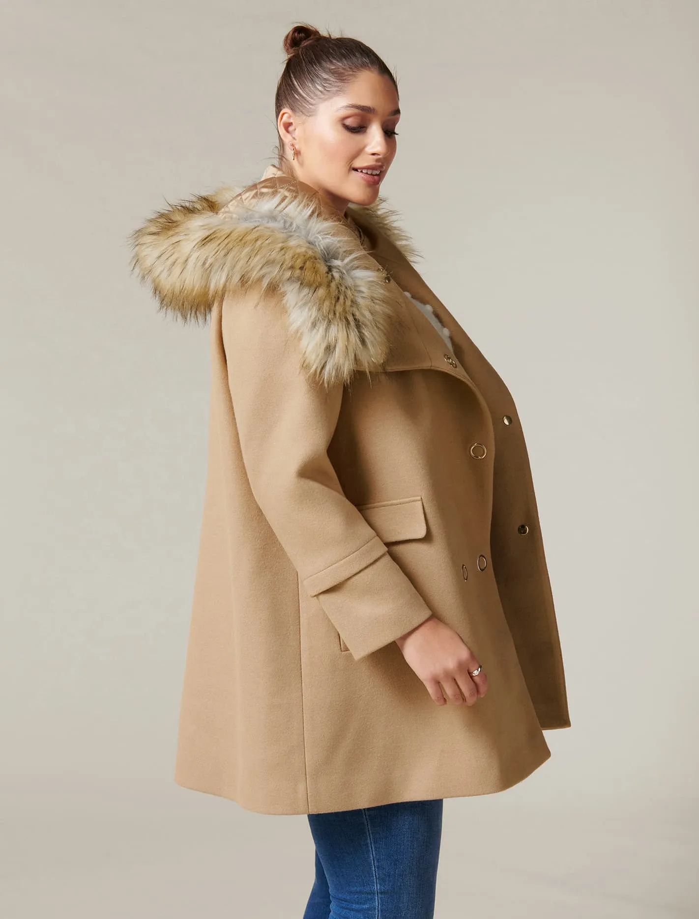 Mila Curve Duffle Coat