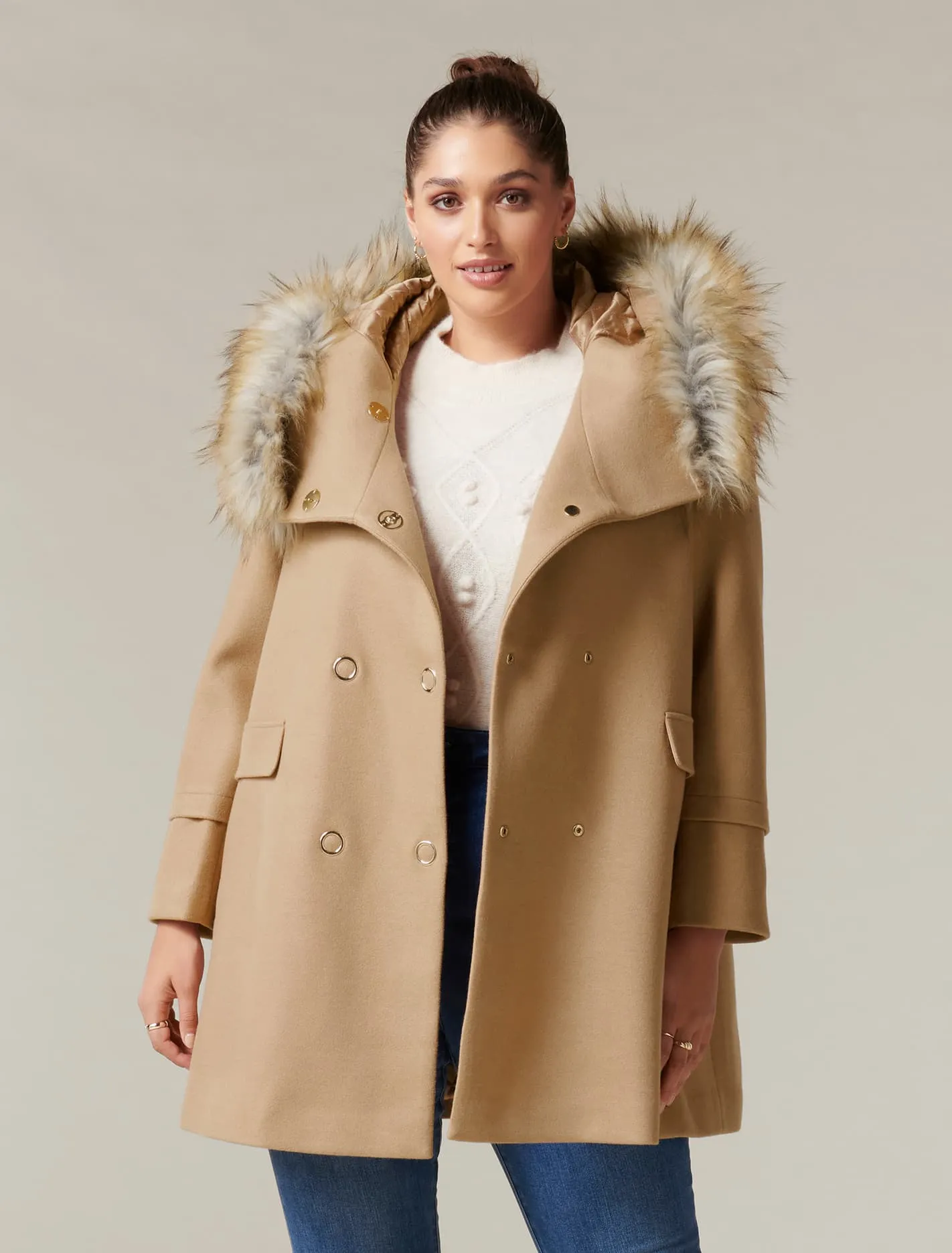 Mila Curve Duffle Coat