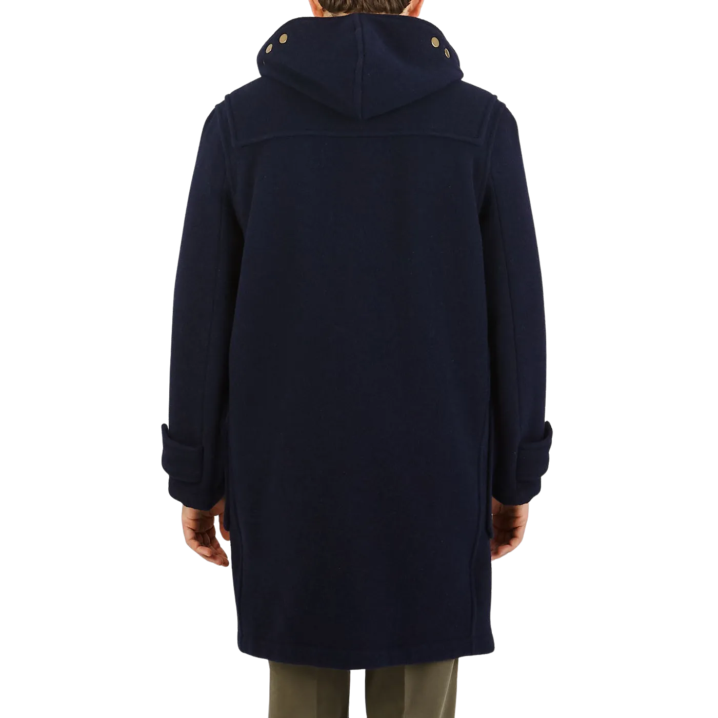 Navy Blue Wool Monty Duffle Coat