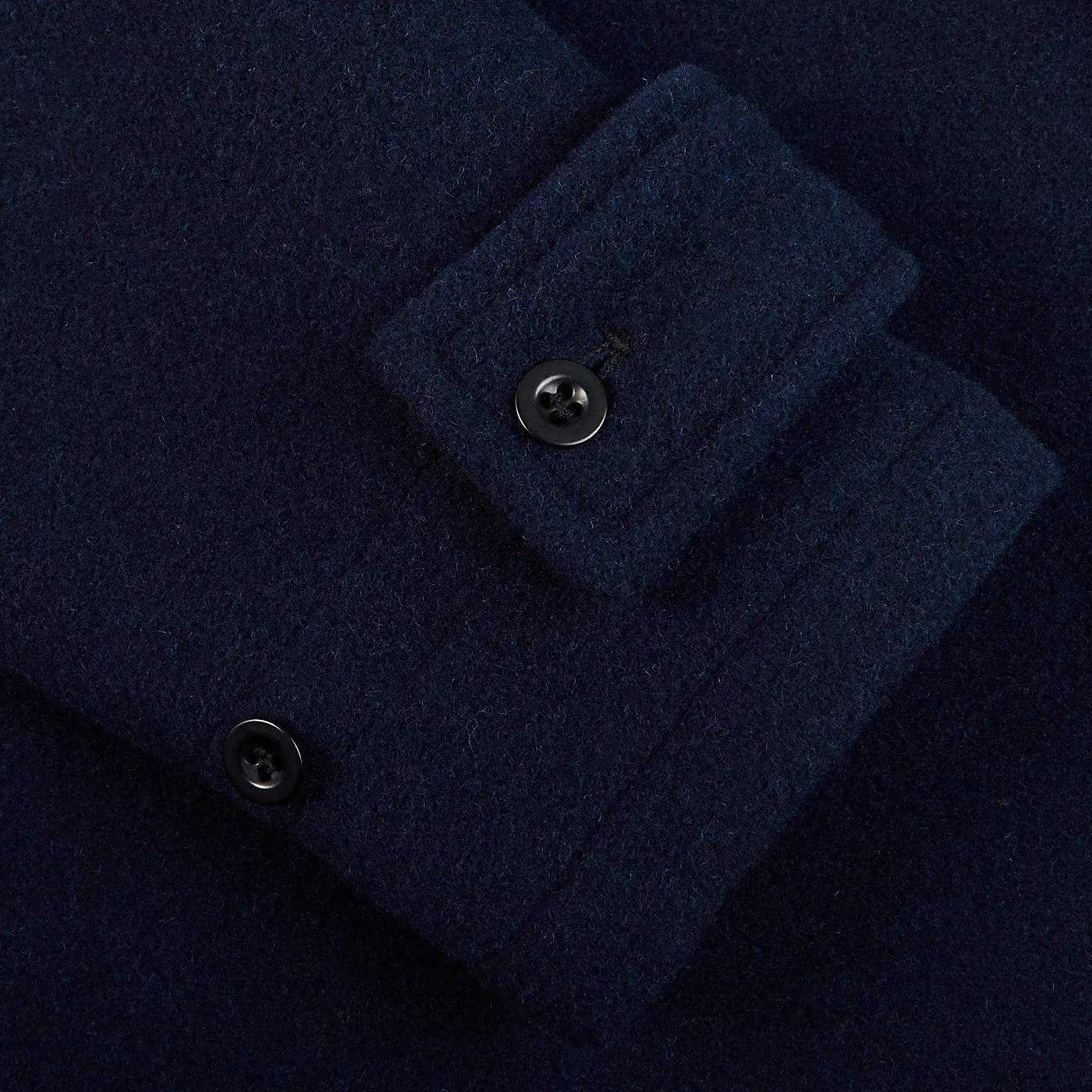 Navy Blue Wool Monty Duffle Coat