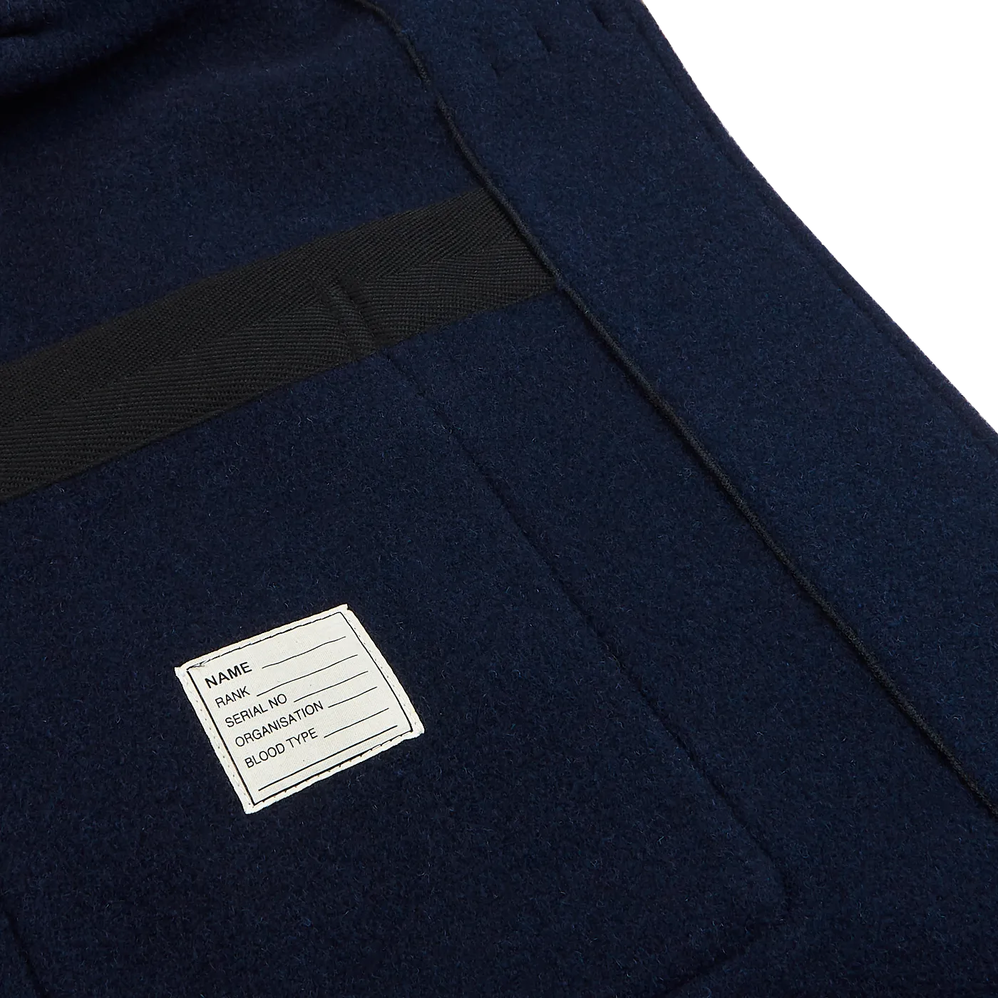 Navy Blue Wool Monty Duffle Coat