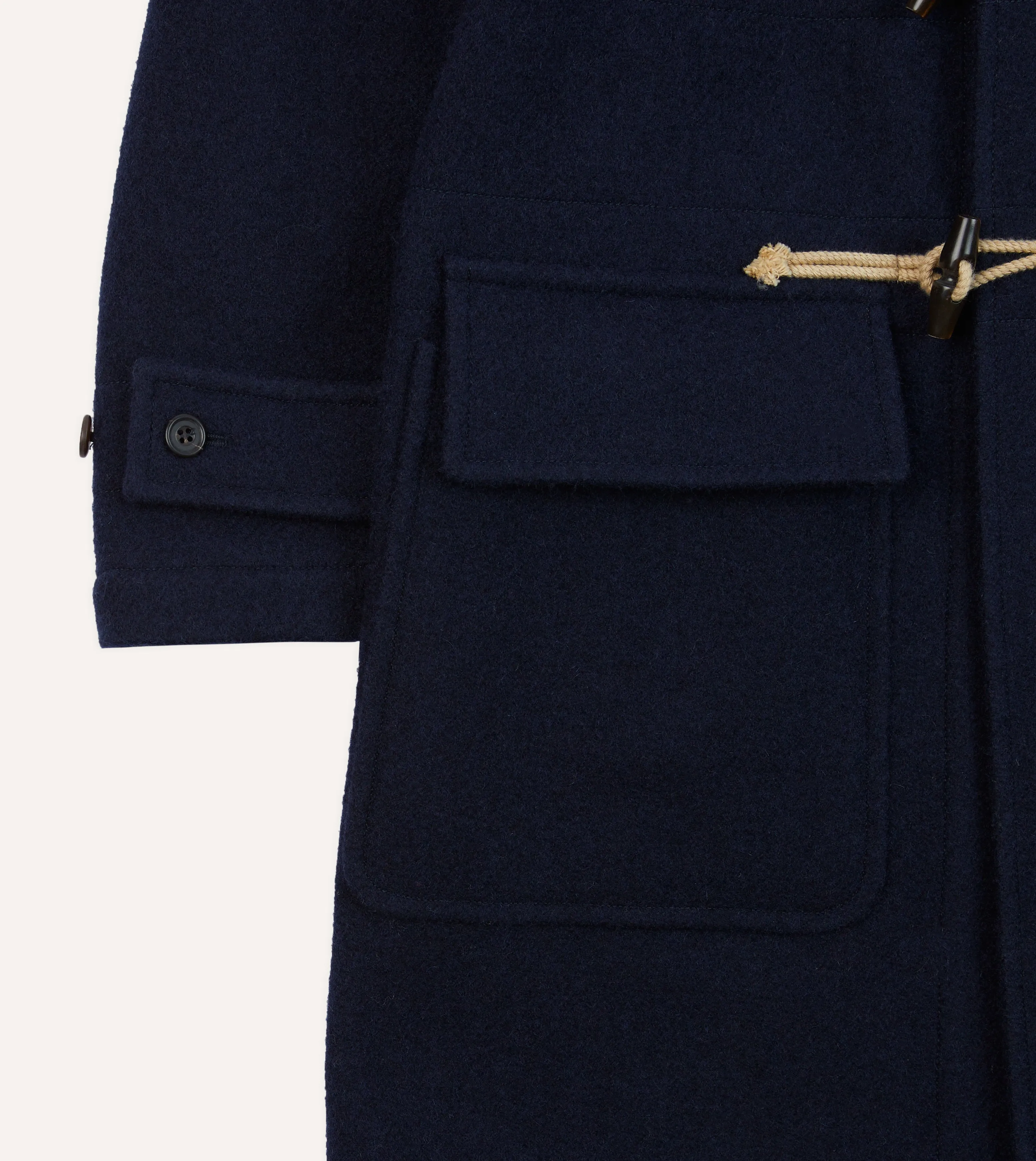 Navy Wool Duffle Coat