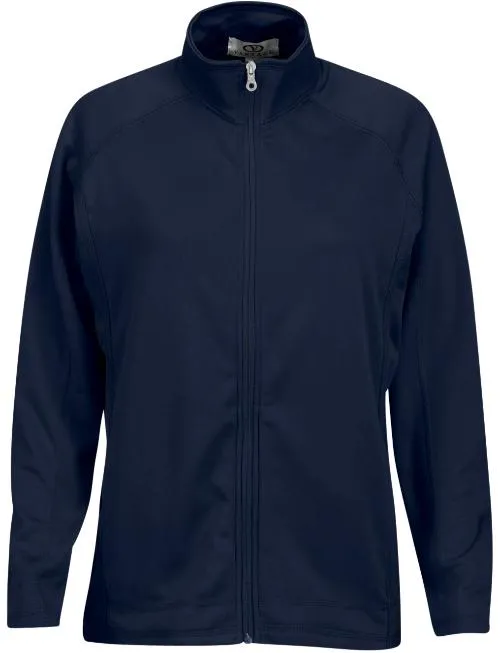 OUTLET-Vantage Ladies Brushed Back Micro-Fleece Full-Zip Jacket