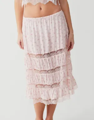 Solstice Rayon Midi Skirt