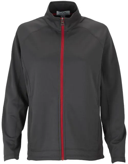 Vantage Ladies Brushed Back Micro-Fleece Full-Zip Jacket