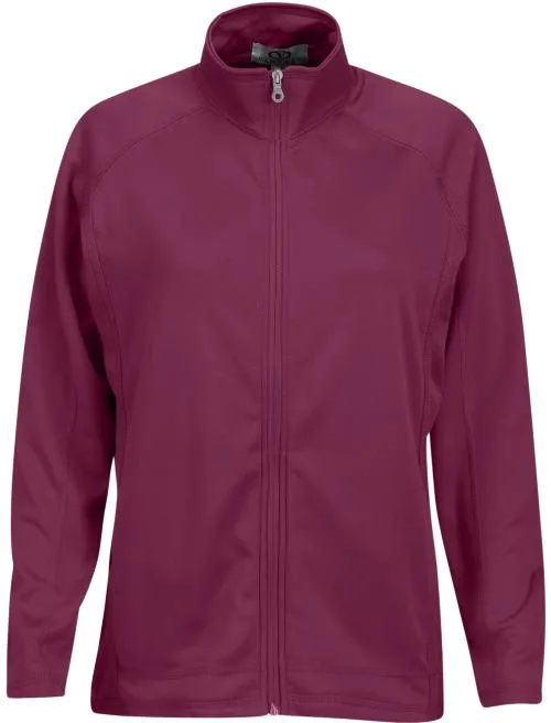 Vantage Ladies Brushed Back Micro-Fleece Full-Zip Jacket