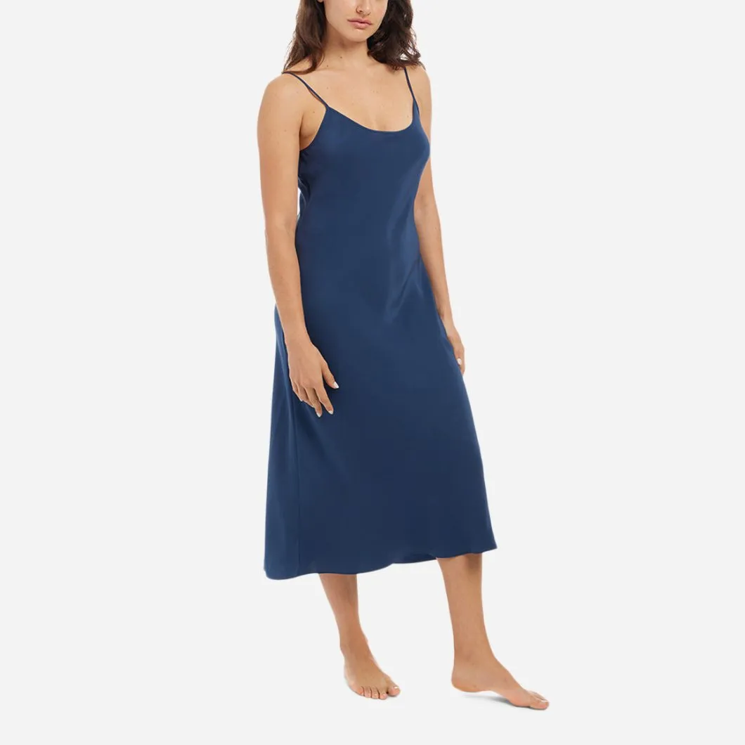 Washable Silk Midi Slip Dress