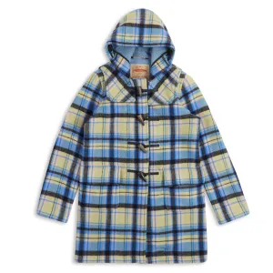 Women’s Duffle Coat - Blue Tartan