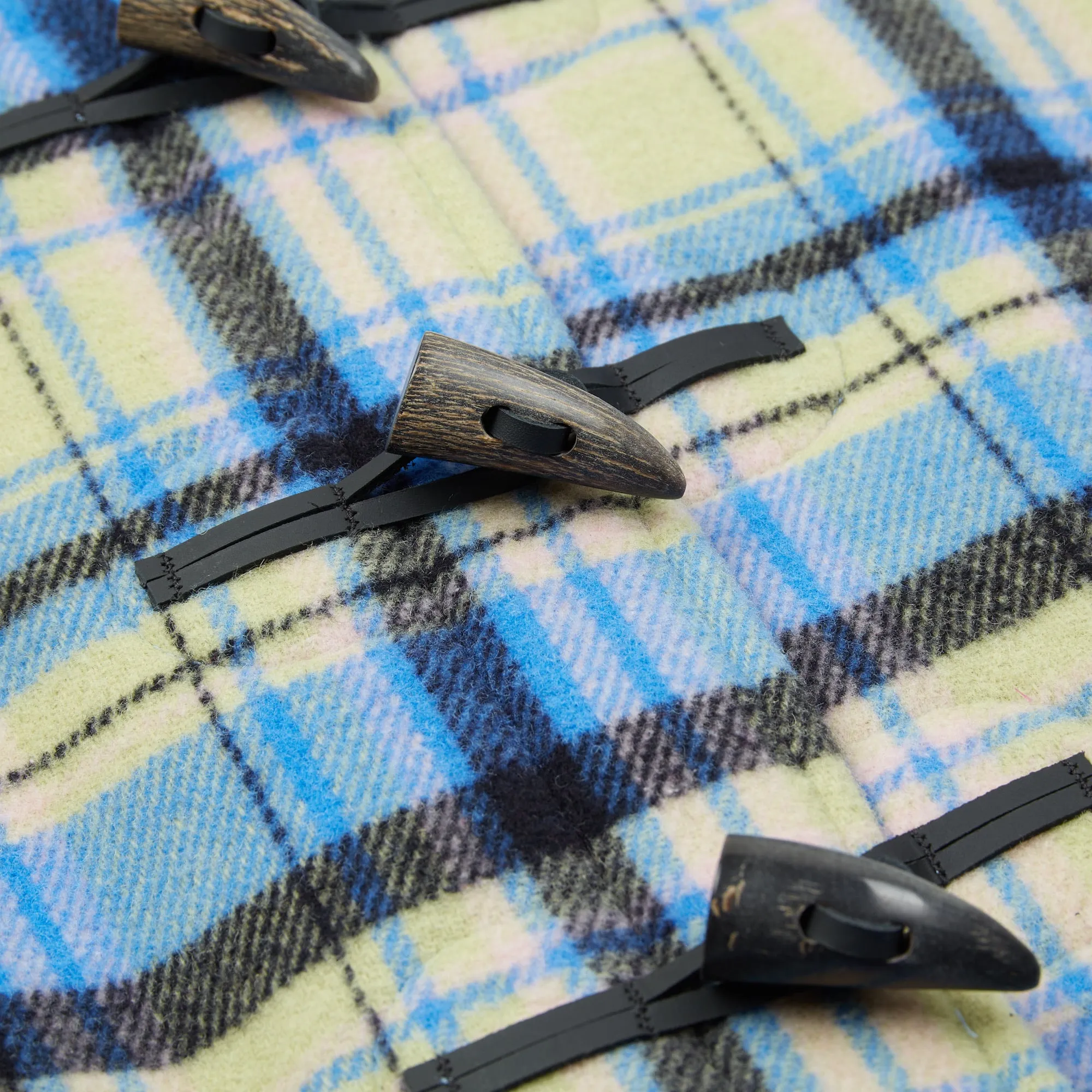 Women’s Duffle Coat - Blue Tartan