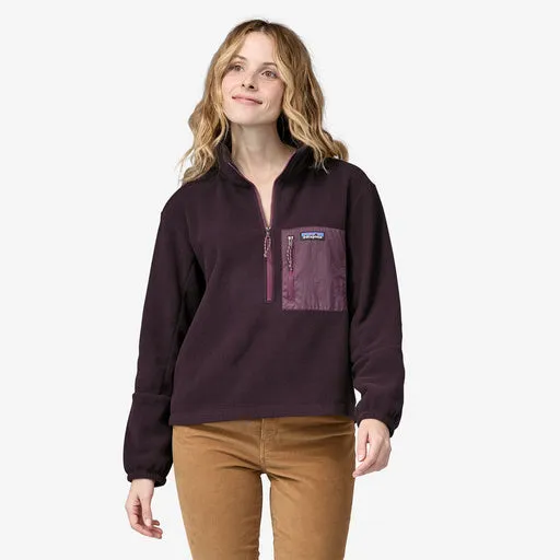 Women's Patagonia | Microdini 1/2 Zip Fleece Pullover | Obsidian Plum