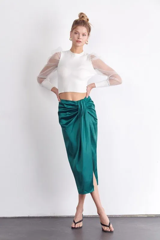 Wrap Midi SKirt